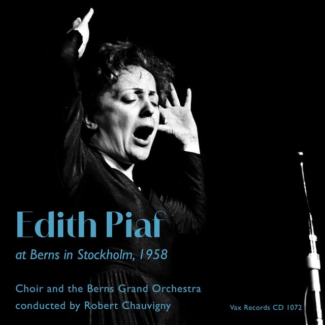 Edith Piaf at Berns in Stockholm, 1958 - Cover