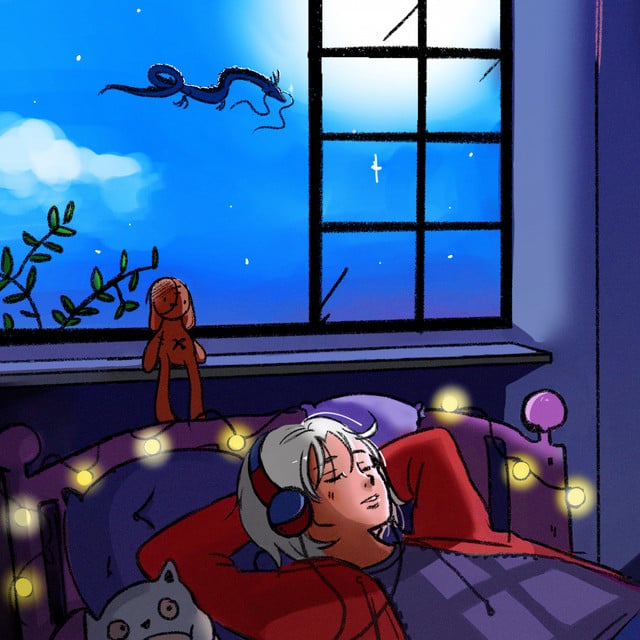 Sleep Anime Lofi Beats - Cover