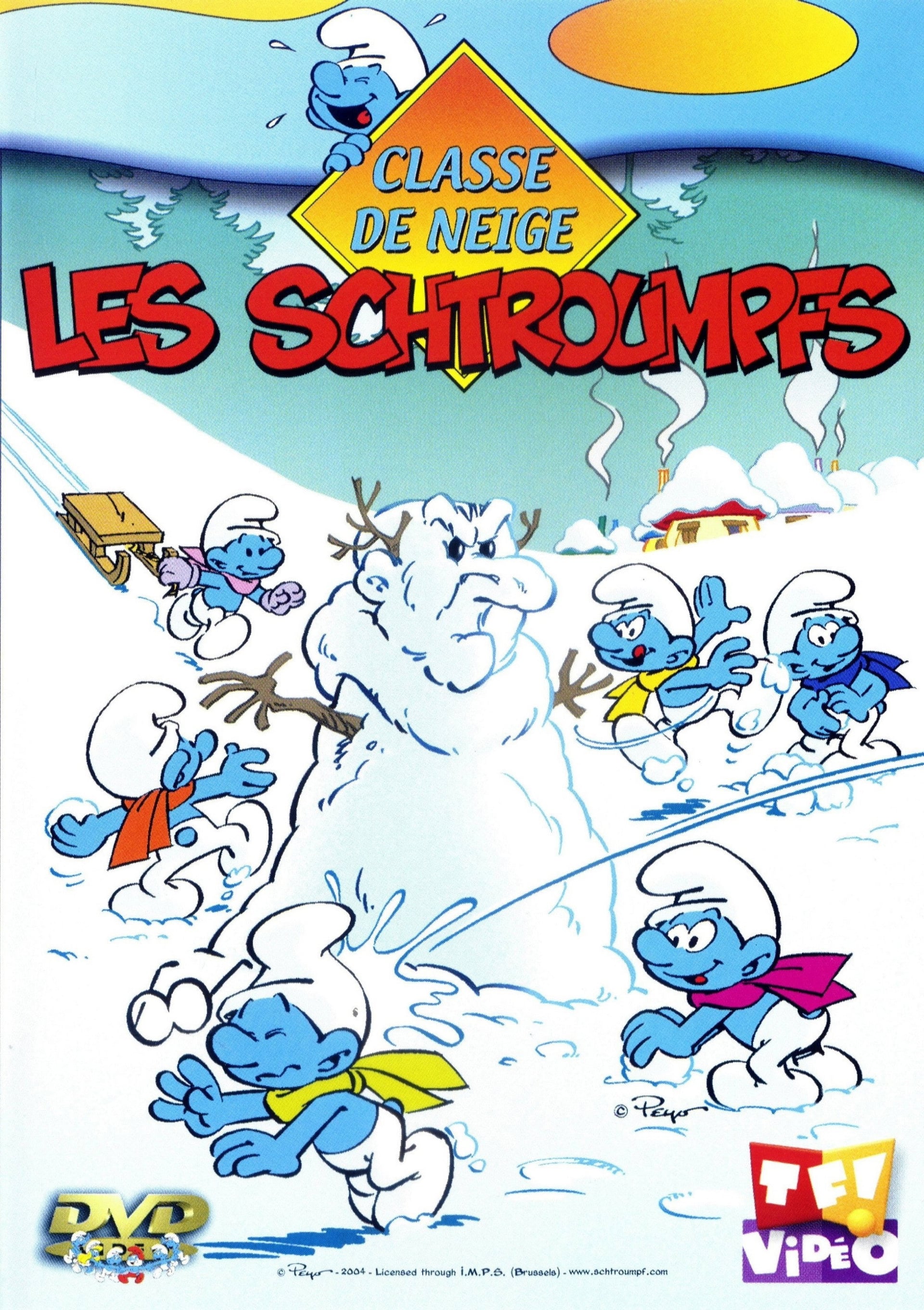 Les Schtroumpfs - Classe de neige - Cover