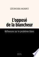 L'Opposé de la blancheur - Cover