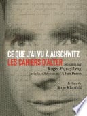 Ce que j'ai vu à Auschwitz - Cover