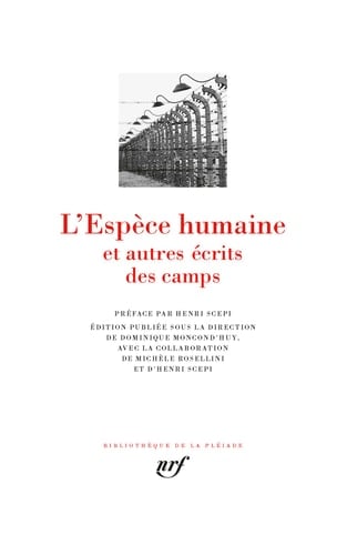 L'espèce humaine et autres écrits des camps - Cover