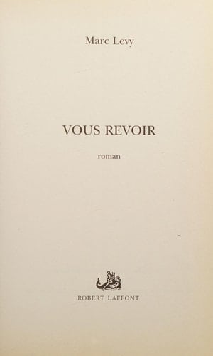 Vous revoir - Cover