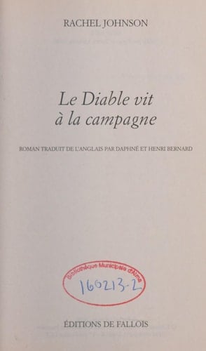 Le Diable Vit À La Campagne - Cover