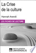 La Crise de la culture d'Hannah Arendt - Cover