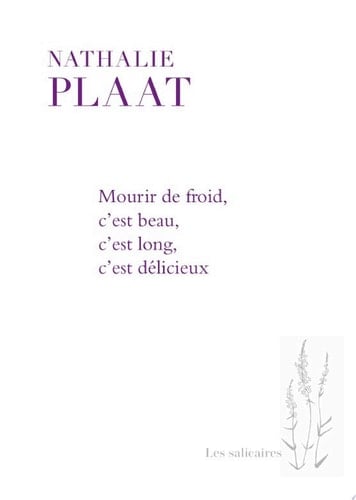 Mourir de froid, c'est beau, c'est long, c'est délicieux - Cover