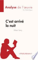 C'est arrivé la nuit de Marc Levy (Analyse de l'œuvre) - Cover