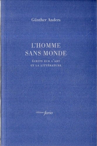 L'homme sans monde - Cover