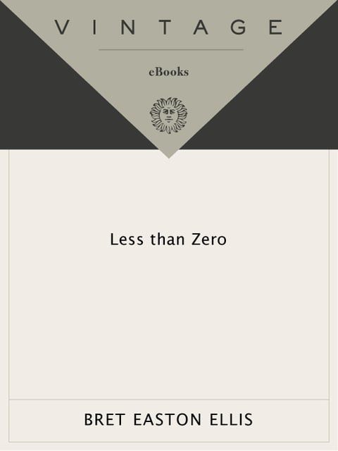 Less Than Zero (Vintage Contemporaries) - Cover
