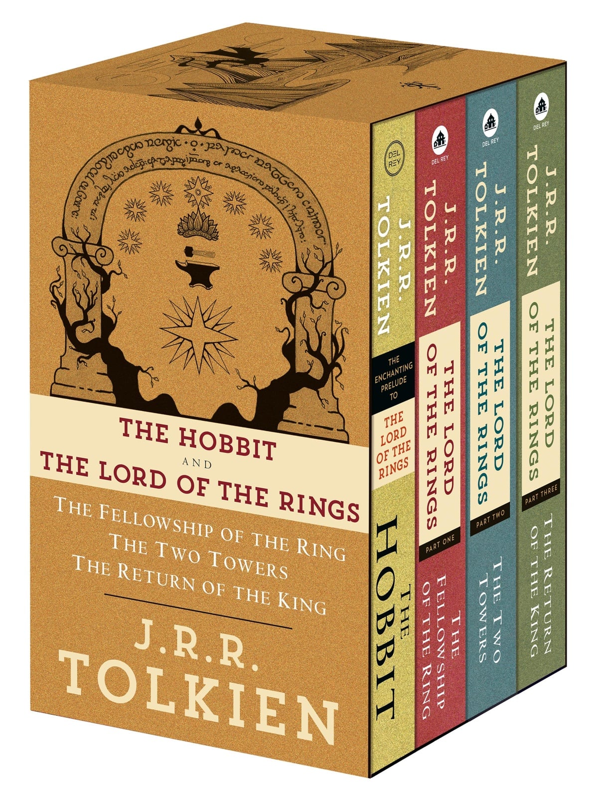 J.R.R. Tolkien 4-Book Boxed Set: The Hobbit and The Lord of the Rings - Cover