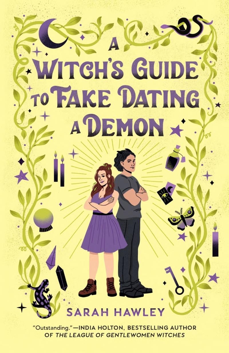 A Witch's Guide to Fake Dating a Demon - Cover