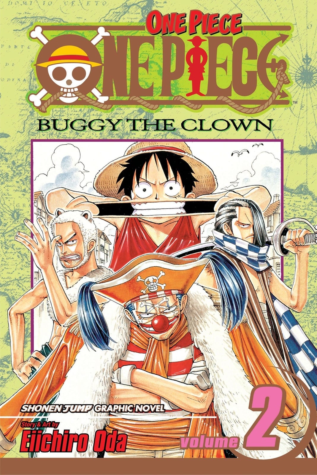 One Piece, Vol. 2: Buggy the Clown - Cover