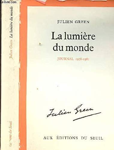 La lumière du monde: 1978-1981 (Journal) (French Edition) - Cover