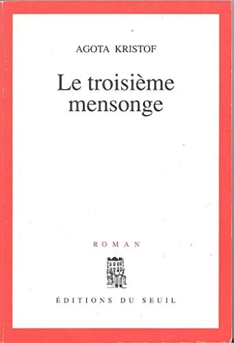 Le Troisième Mensonge - Prix du Livre Inter 1992 - Cover