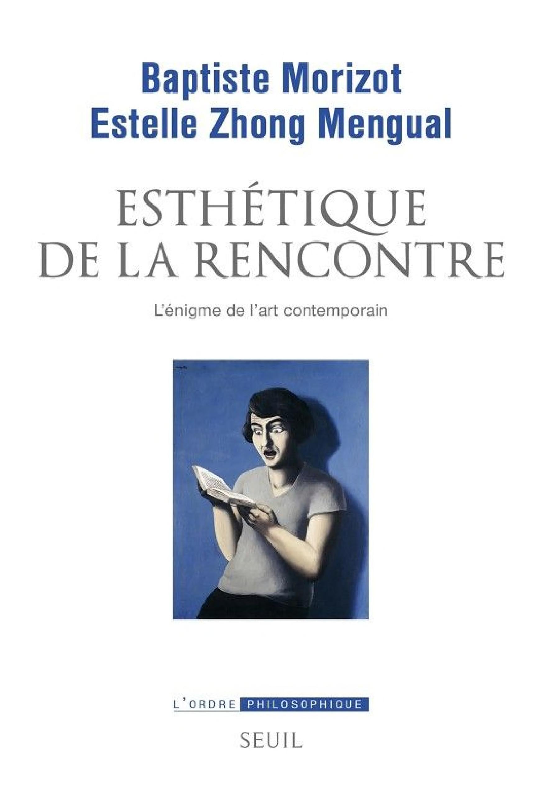 Esthétique de la rencontre - Cover
