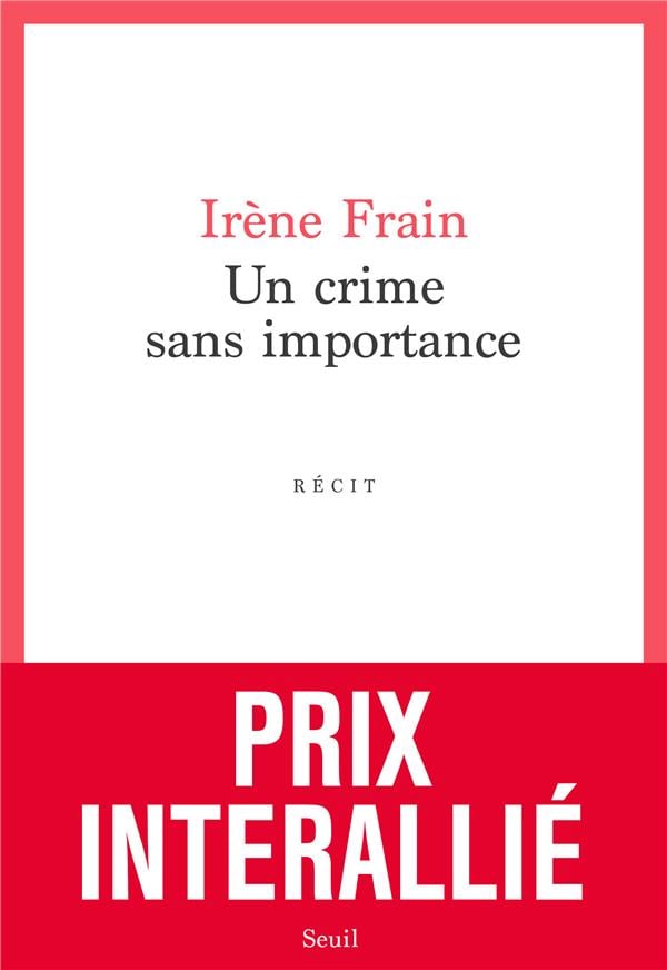 Un crime sans importance - Cover