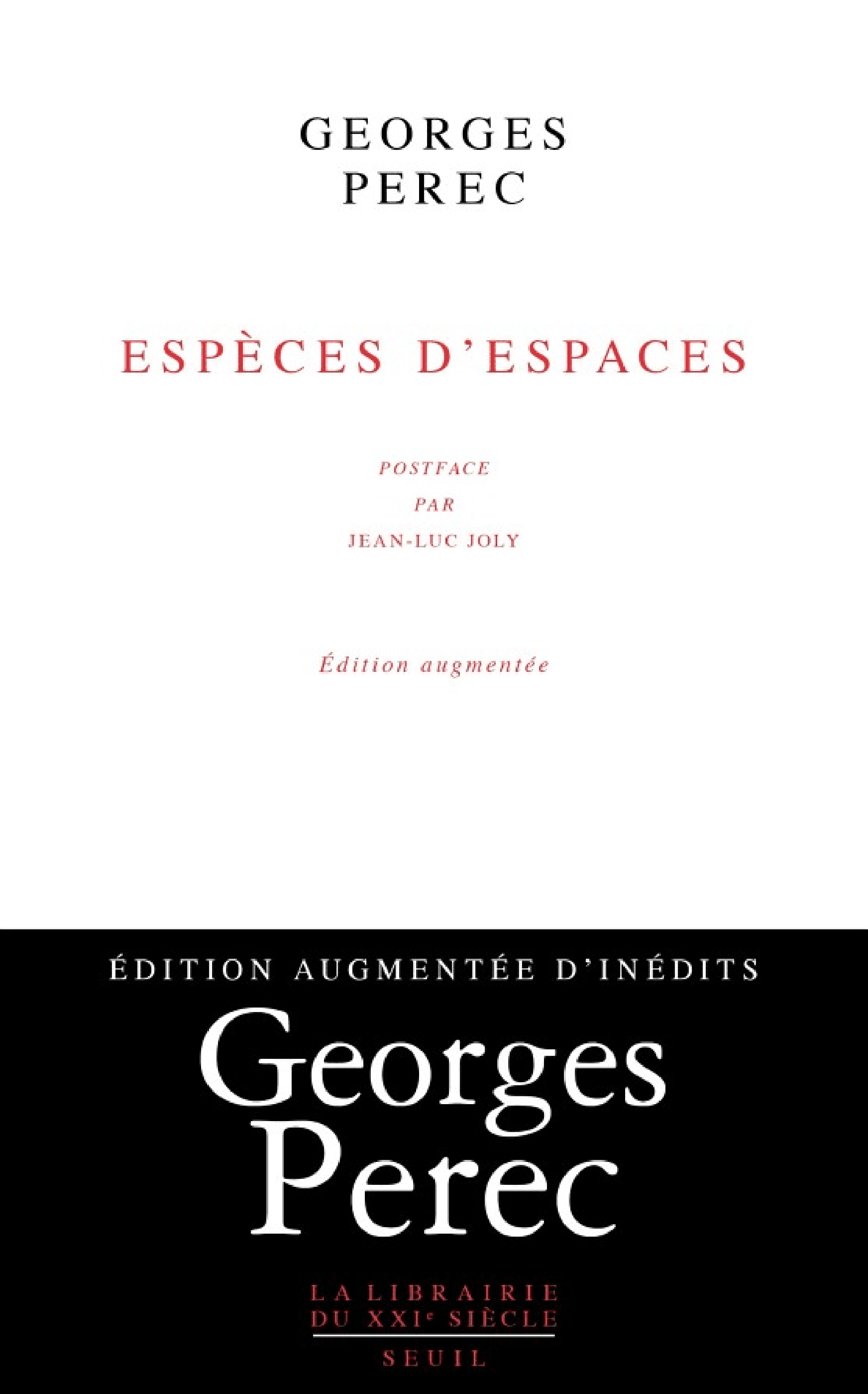 Espèces d'espaces - Cover