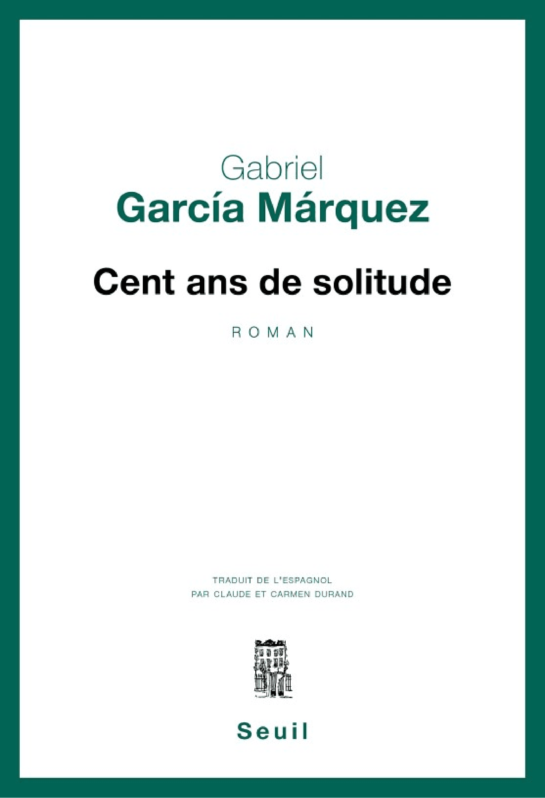Cent Ans de solitude - Cover