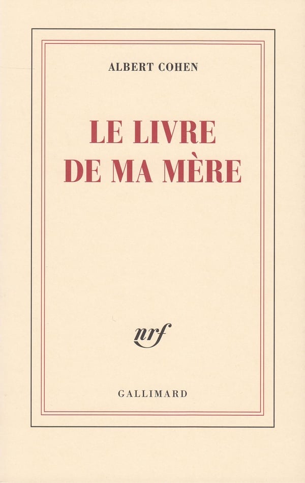 Le livre de ma mère - Cover
