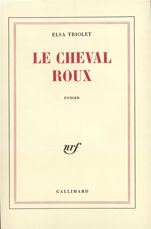 Le cheval roux ou Les intentions humaines - Cover