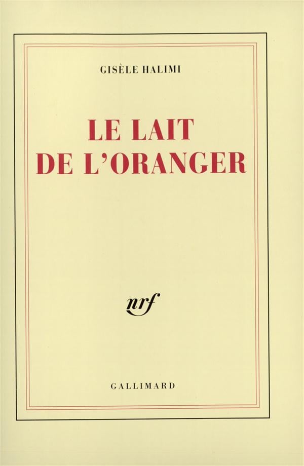 Le lait de l'oranger - Cover
