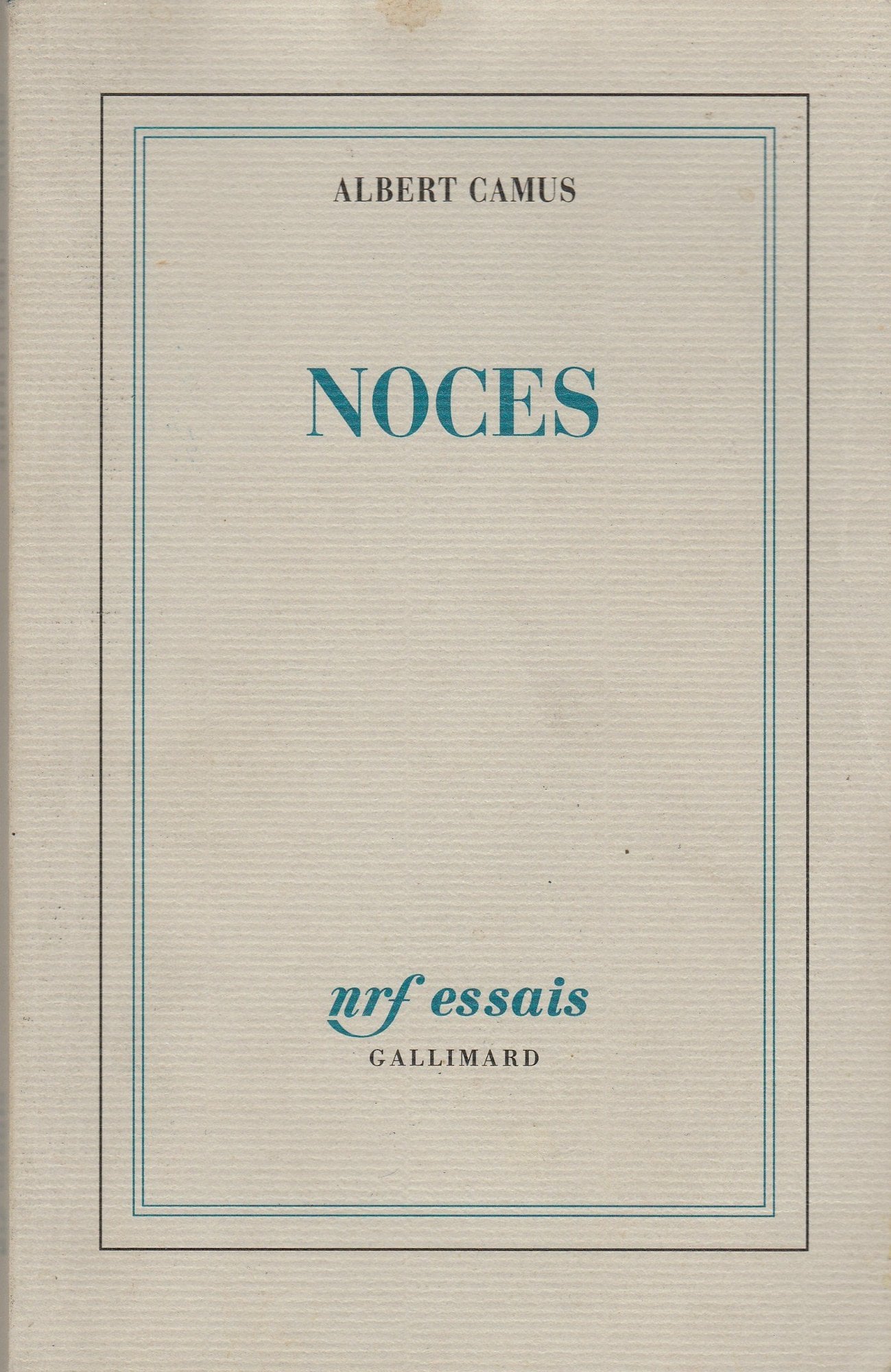 Noces - Cover