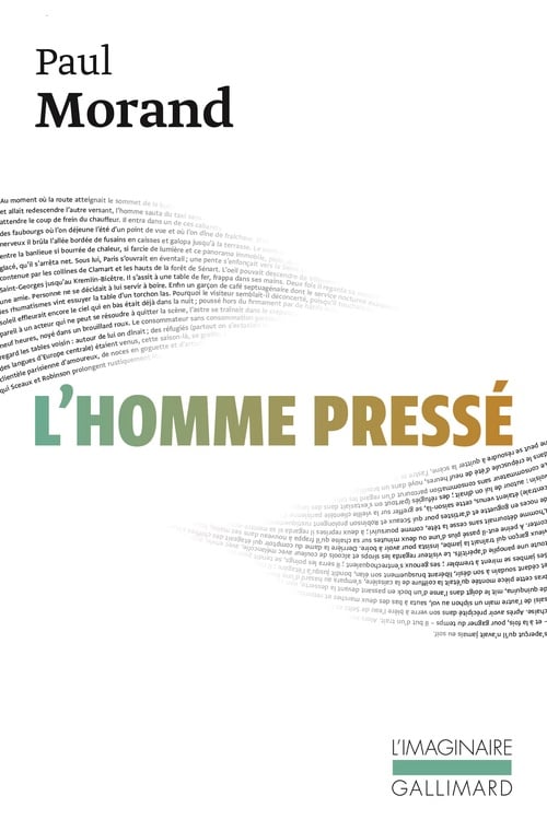 L'homme pressé - Cover