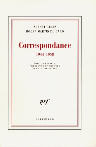 Correspondance (1944-1958) - Cover