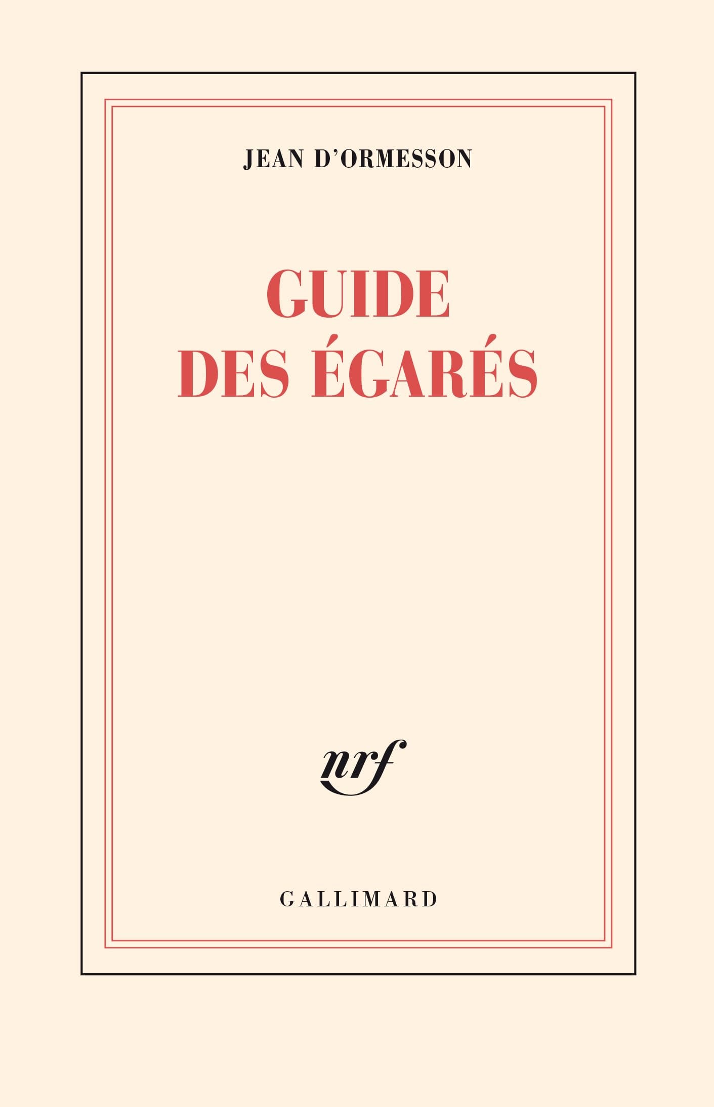 Guide des égarés - Cover