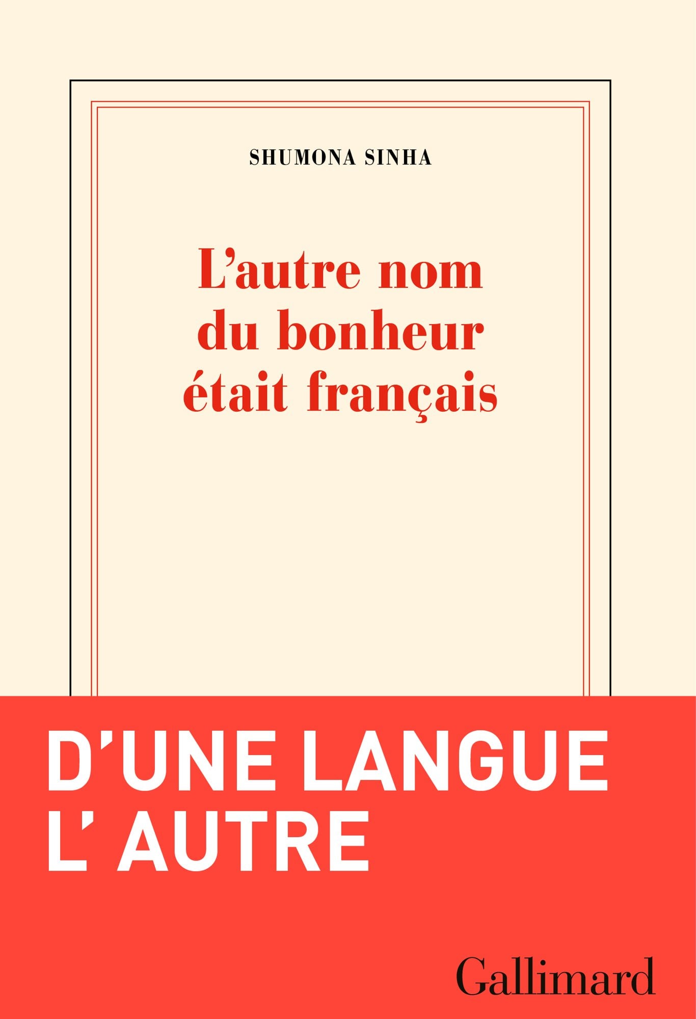 L'autre nom du bonheur était français - Cover