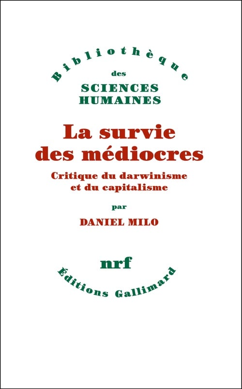 La survie des médiocres - Cover