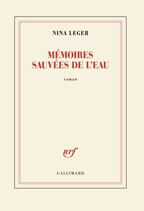 Mémoires sauvées de l'eau - Cover