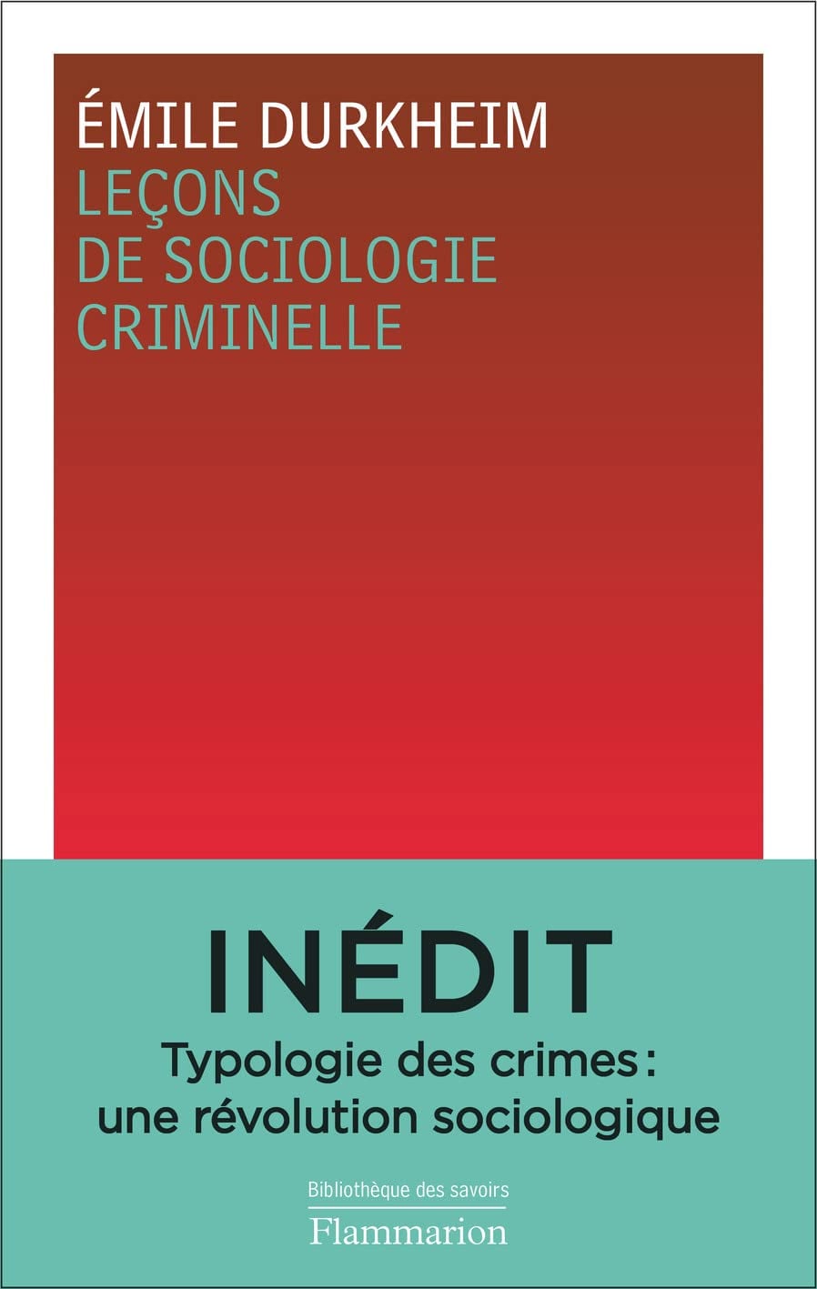 Leçons de sociologie criminelle - Cover