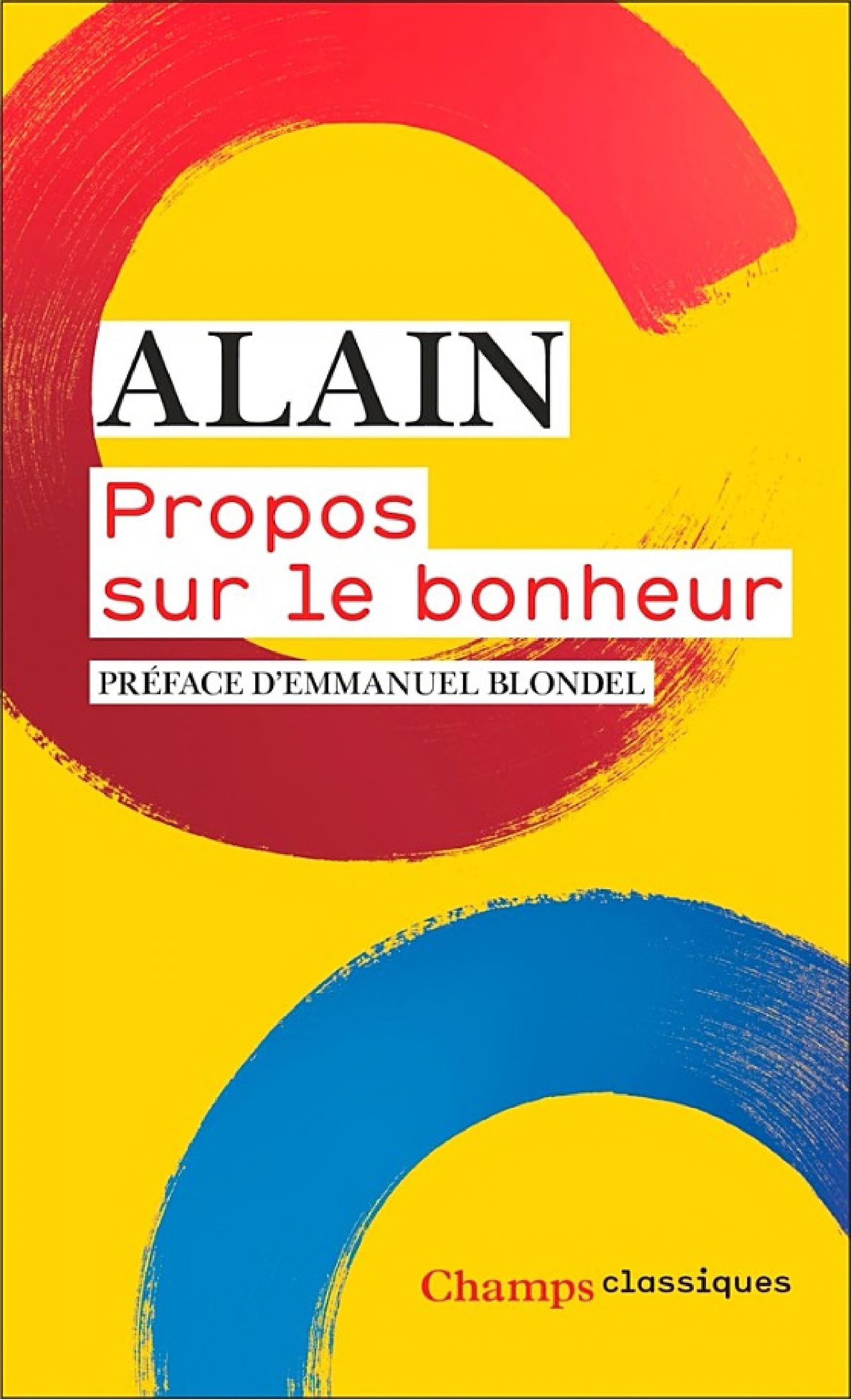 Propos sur le bonheur - Cover