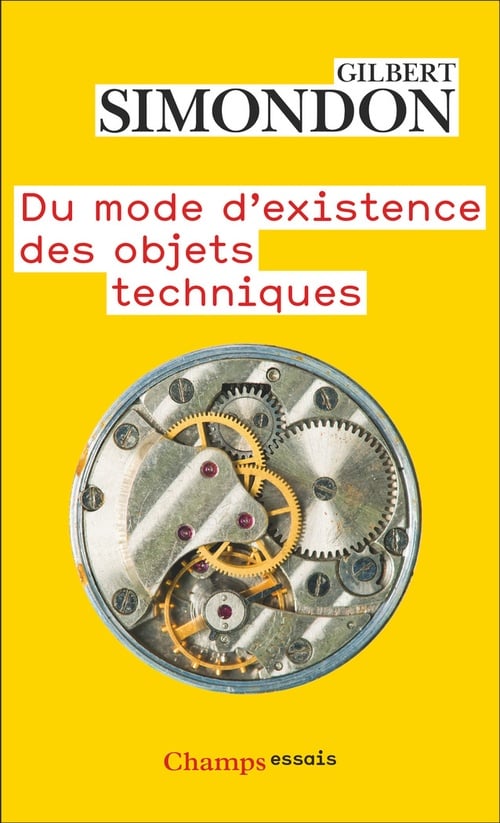 Du mode d'existence des objets techniques - Cover