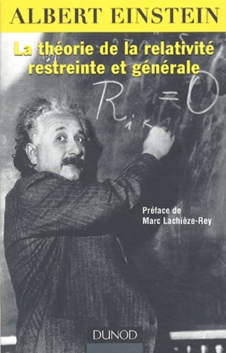 La théorie de la relativité restreinte et générale - Cover