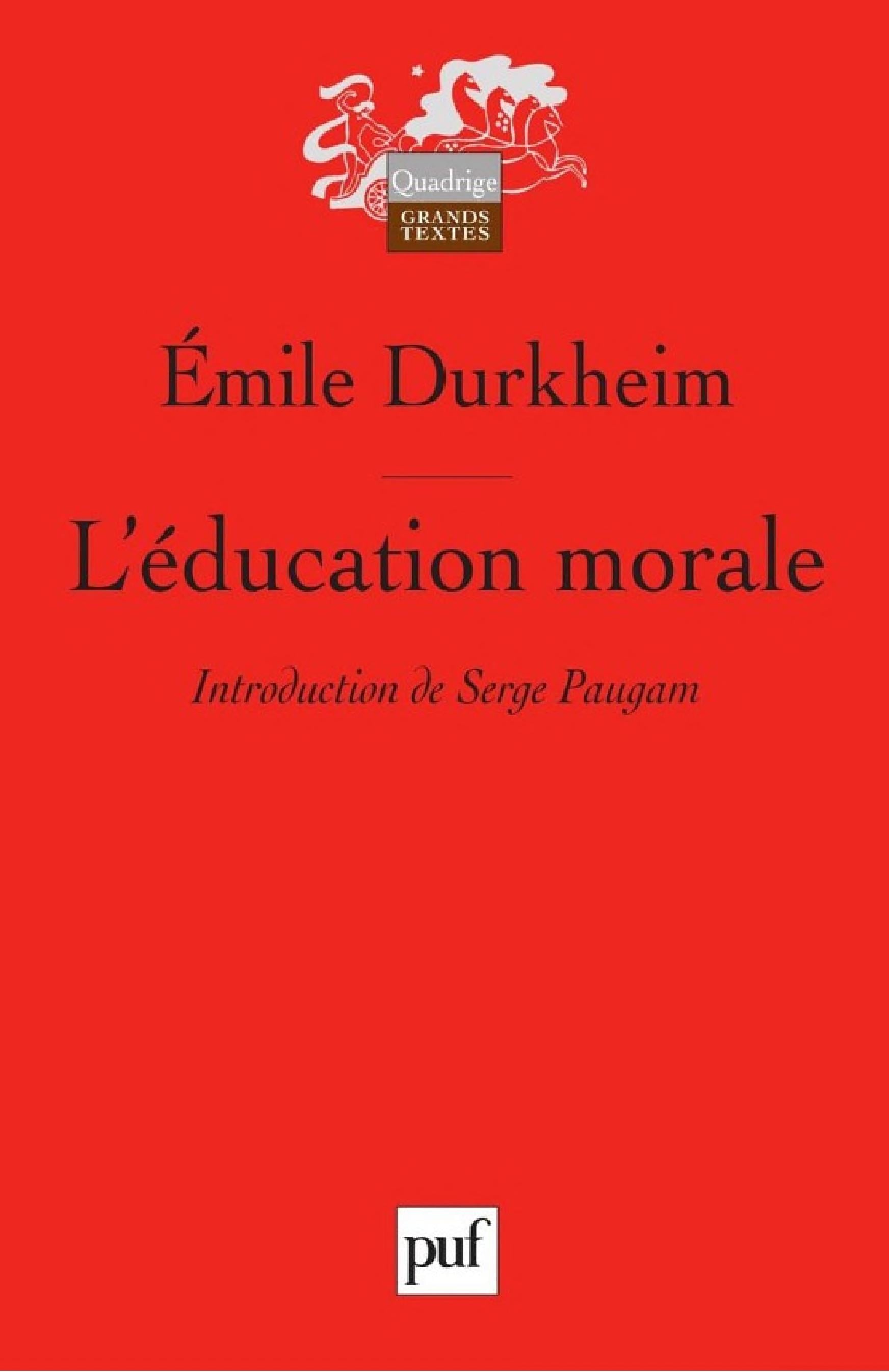 L'éducation morale - Cover