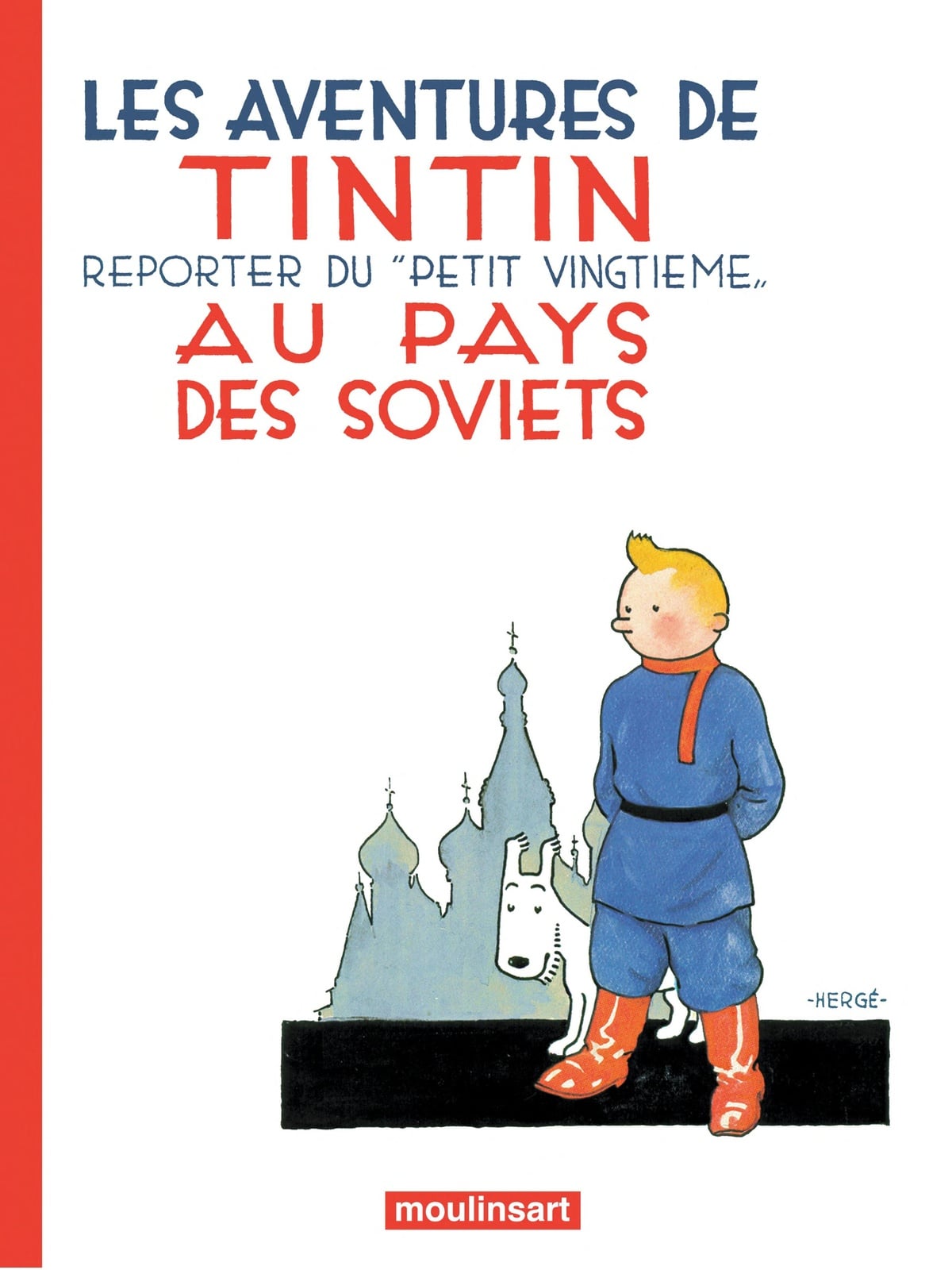 Tintin au pays des Soviets N/B - Cover