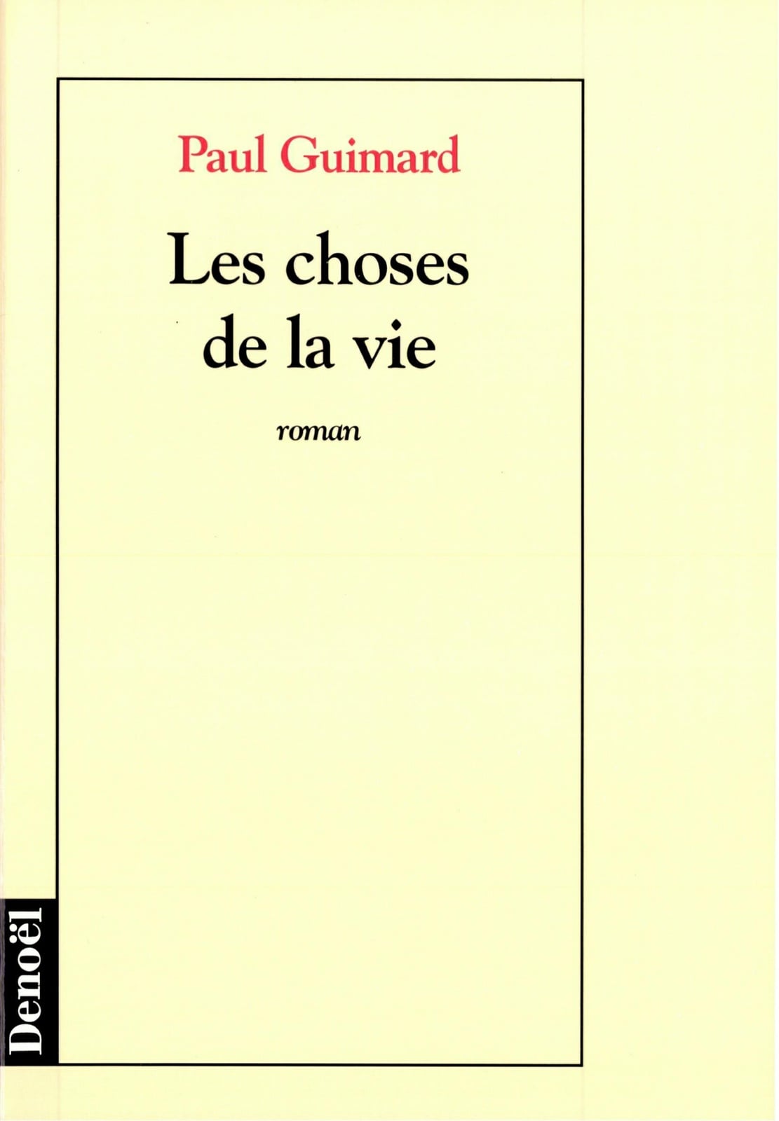 Les Choses de la vie - Cover