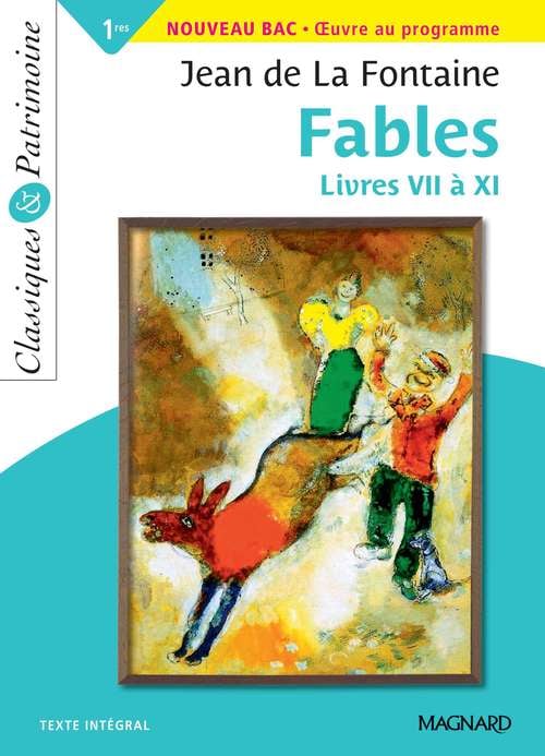 Fables Livres VII à XI - Classiques et Patrimoine - Cover