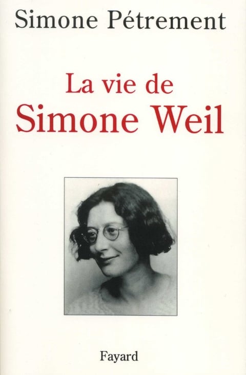 La Vie de Simone Weil - Cover
