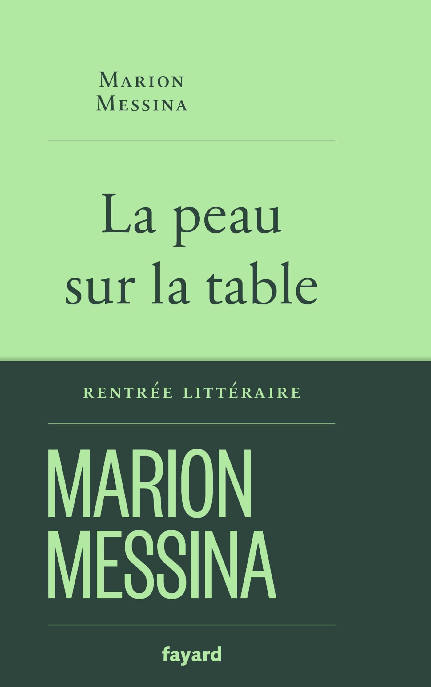 La peau sur la table - Cover