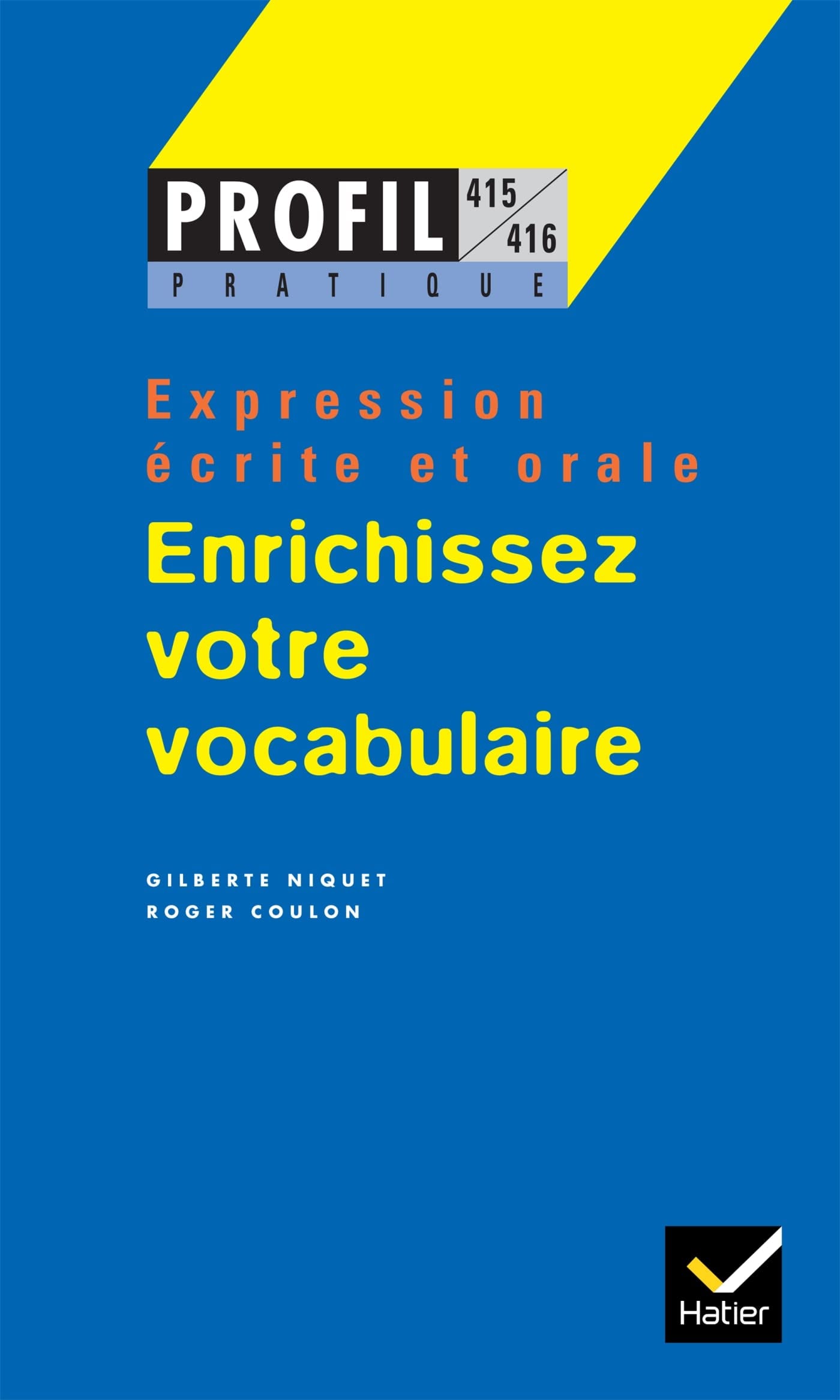Enrichissez votre vocabulaire - Cover