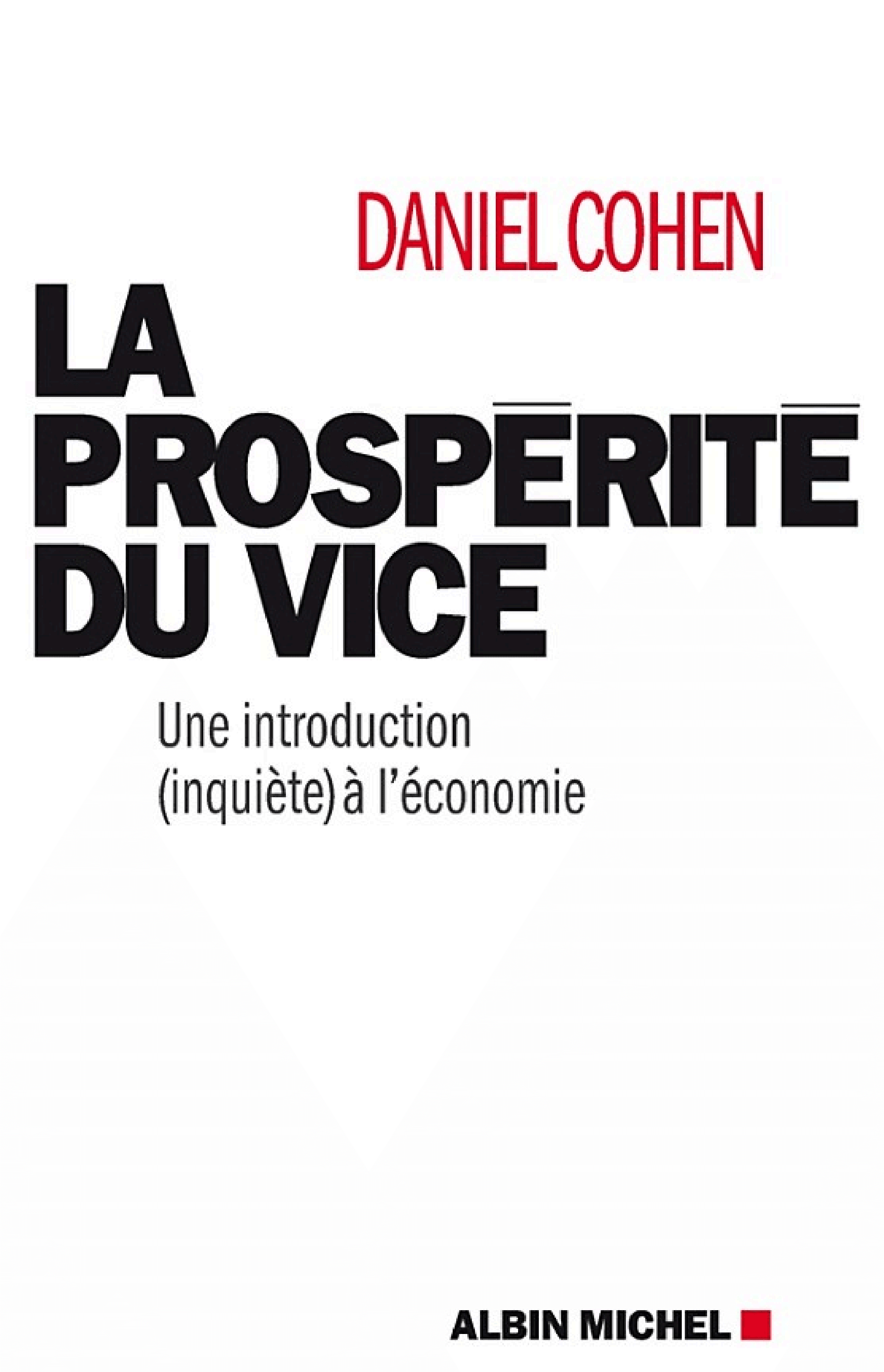 La Prospérité du vice - Cover