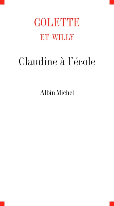 Claudine à l'école - Cover