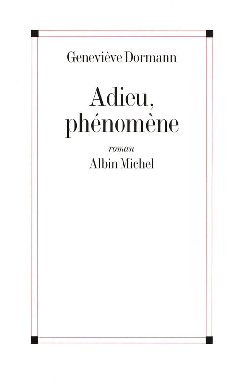 Adieu, phénomène - Cover
