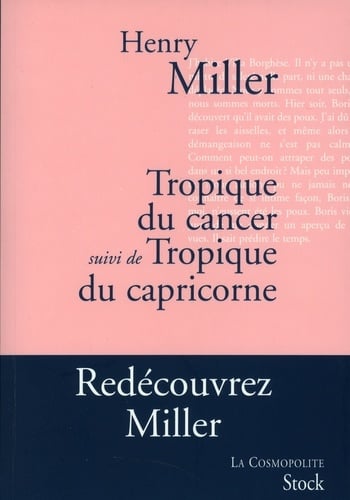 Tropique du Cancer suivi de Tropique du Capricorne - Cover