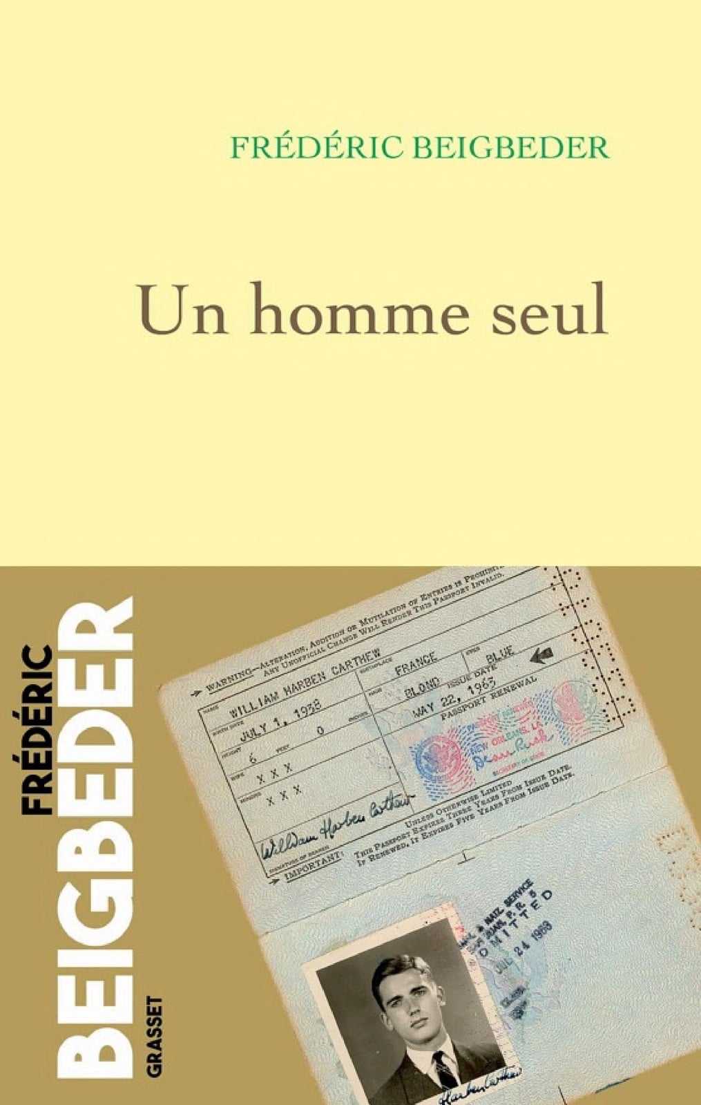 Un homme seul - Cover