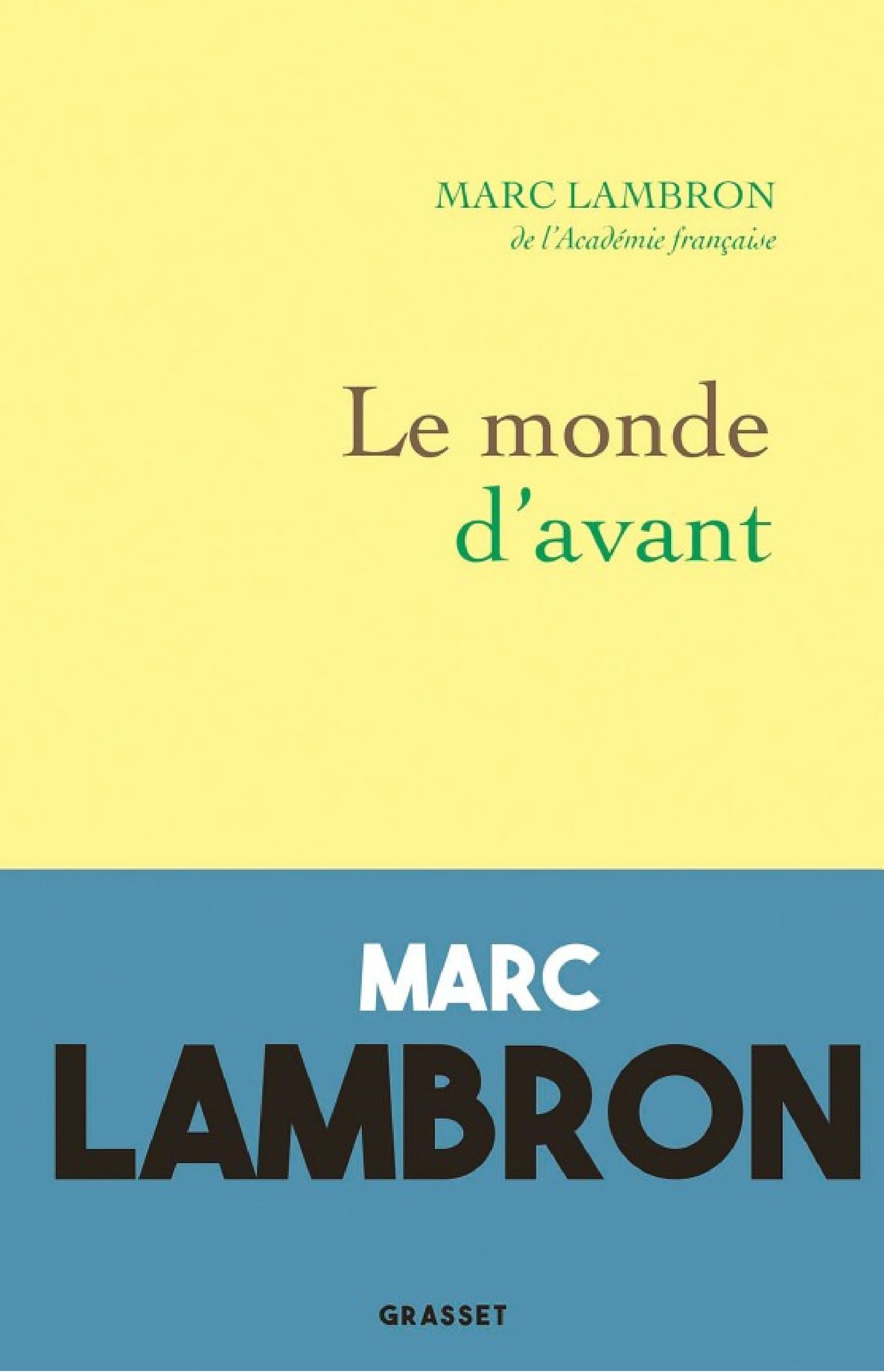 Le monde d'avant - Cover