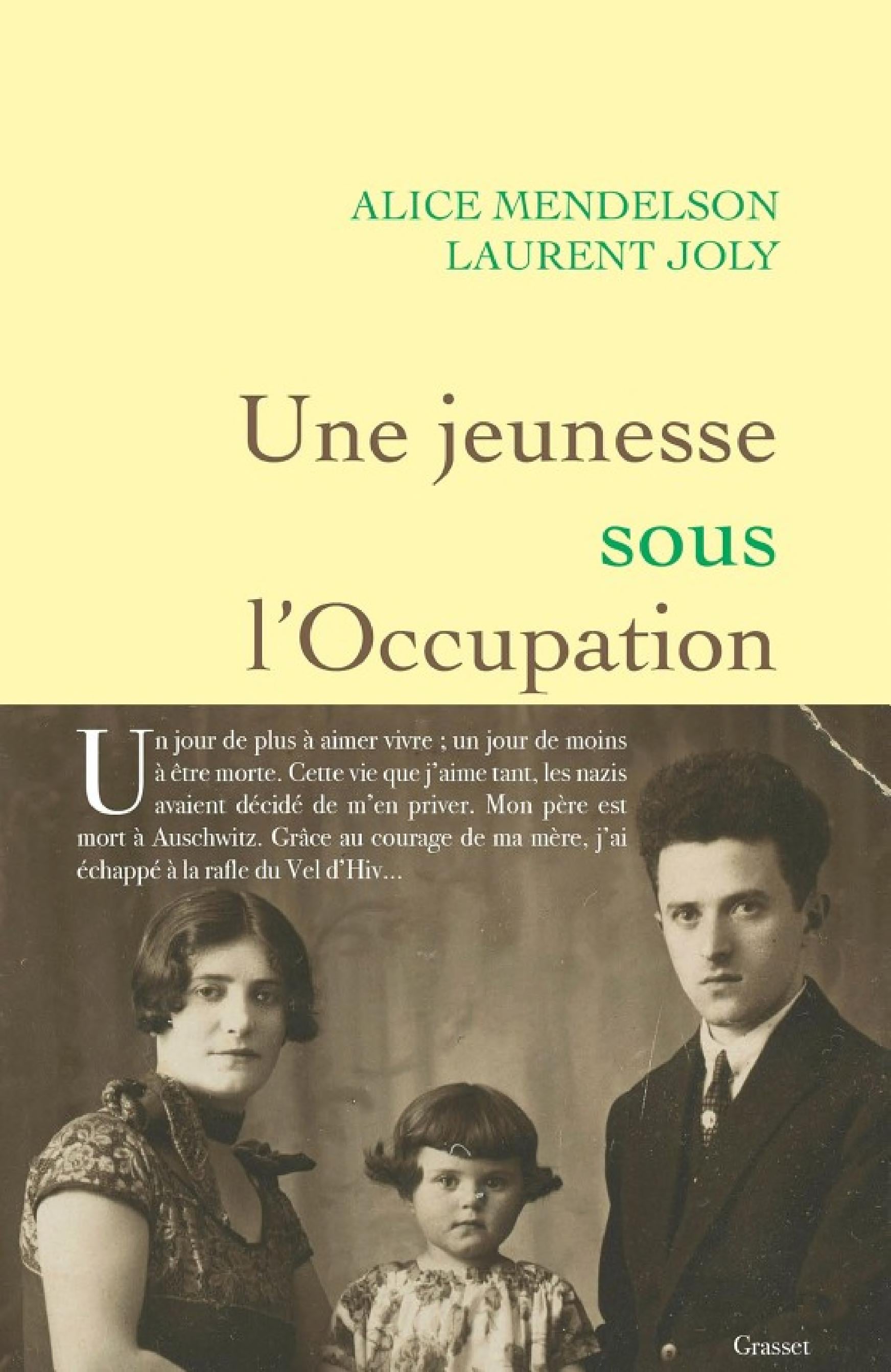 Une jeunesse sous l'Occupation - Cover